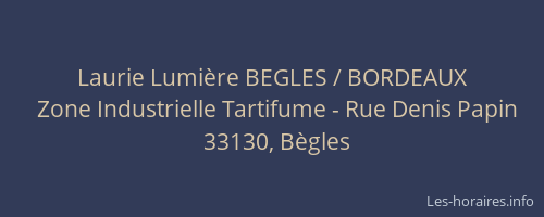 Laurie Lumière BEGLES / BORDEAUX