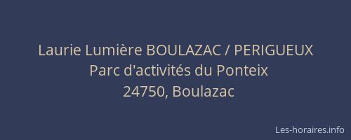 Laurie Lumi&egrave;re BOULAZAC / PERIGUEUX