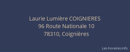 Laurie Lumière COIGNIERES