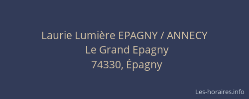 Laurie Lumière EPAGNY / ANNECY