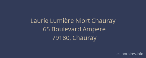 Laurie Lumi&egrave;re Niort Chauray