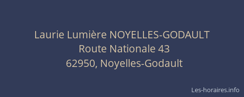 Laurie Lumi&egrave;re NOYELLES-GODAULT