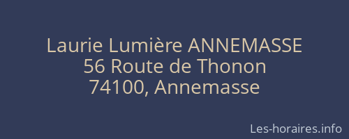 Laurie Lumière ANNEMASSE