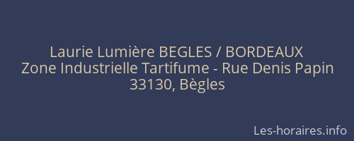 Laurie Lumière BEGLES / BORDEAUX