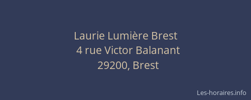 Laurie Lumière Brest