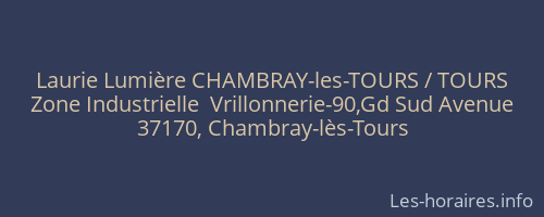 Laurie Lumière CHAMBRAY-les-TOURS / TOURS