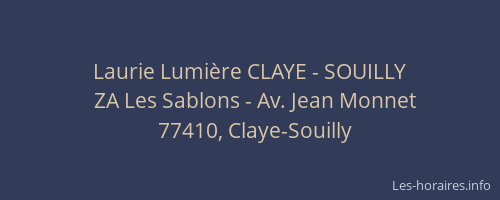 Laurie Lumière CLAYE - SOUILLY