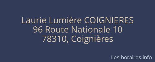 Laurie Lumière COIGNIERES