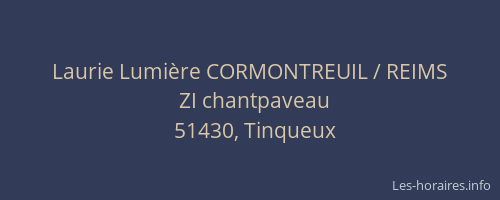 Laurie Lumière CORMONTREUIL / REIMS