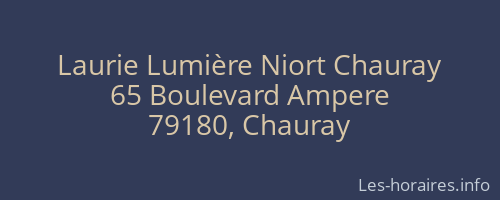 Laurie Lumière Niort Chauray