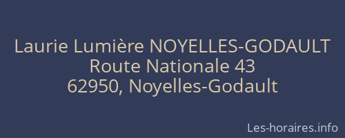 Laurie Lumière NOYELLES-GODAULT