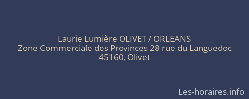 Laurie Lumière OLIVET / ORLEANS