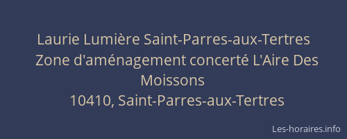 Laurie Lumière Saint-Parres-aux-Tertres