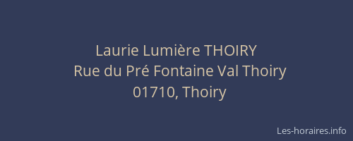 Laurie Lumière THOIRY