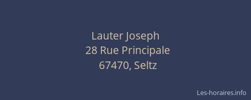 Lauter Joseph