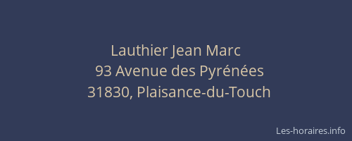 Lauthier Jean Marc