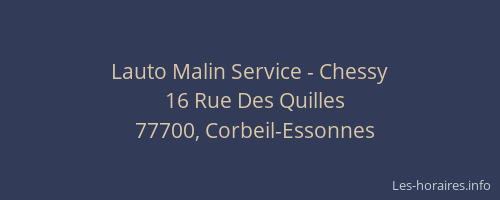 Lauto Malin Service - Chessy