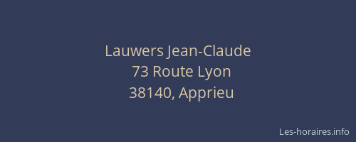 Lauwers Jean-Claude