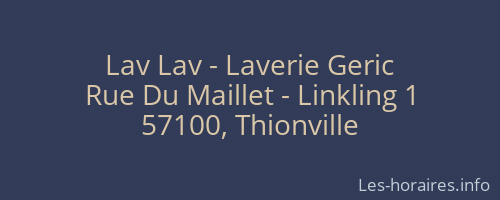 Lav Lav - Laverie Geric