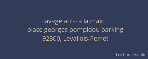 lavage auto a la main