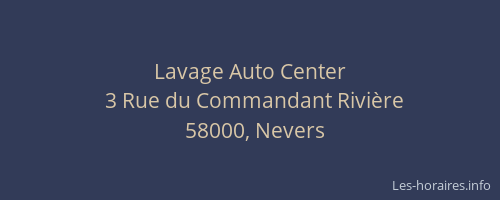 Lavage Auto Center