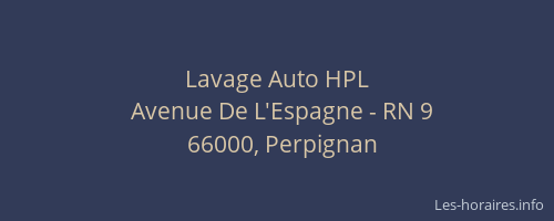 Lavage Auto HPL