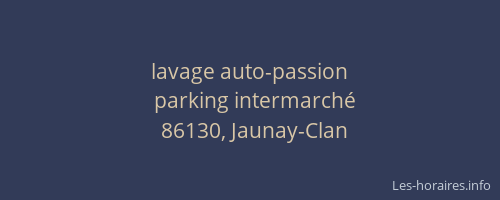 lavage auto-passion