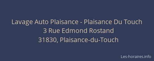 Lavage Auto Plaisance - Plaisance Du Touch