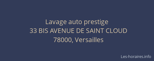 Lavage auto prestige