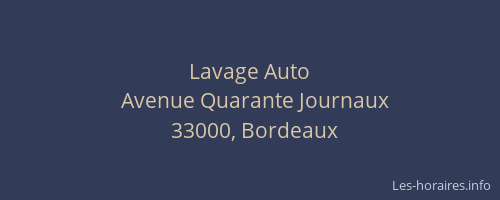 Lavage Auto