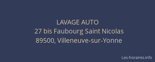 LAVAGE AUTO