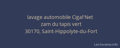 lavage automobile Cigal'Net