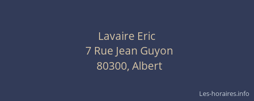 Lavaire Eric