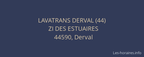 LAVATRANS DERVAL (44)