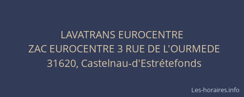 LAVATRANS EUROCENTRE