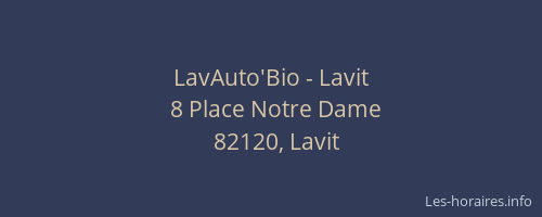 LavAuto'Bio - Lavit