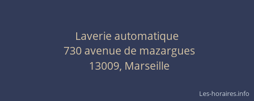 Laverie automatique