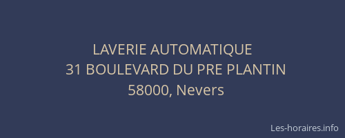 LAVERIE AUTOMATIQUE