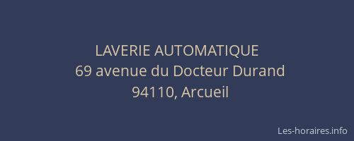 LAVERIE AUTOMATIQUE
