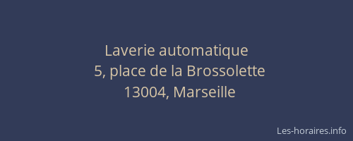 Laverie automatique