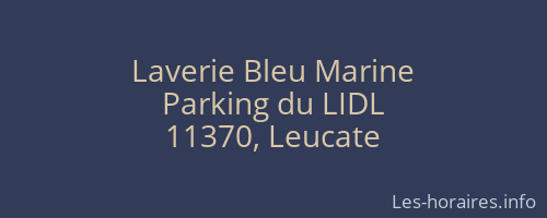 Laverie Bleu Marine