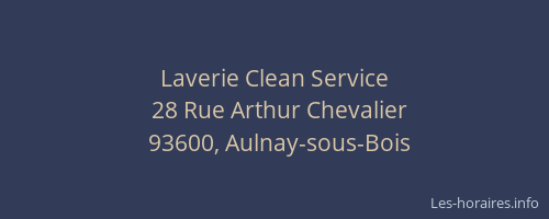 Laverie Clean Service