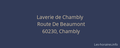 Laverie de Chambly