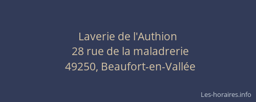 Laverie de l'Authion