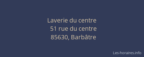 Laverie du centre