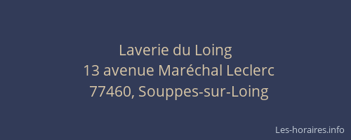 Laverie du Loing