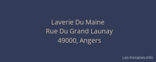 Laverie Du Maine