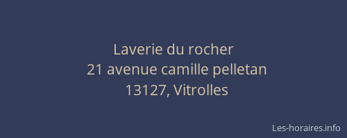 Laverie du rocher