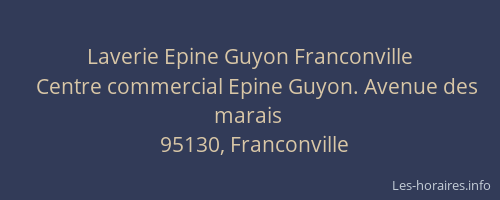 Laverie Epine Guyon Franconville