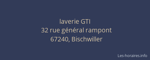 laverie GTI